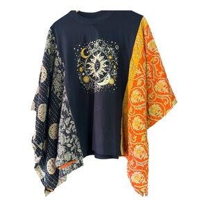 Bohemian Patchwork Sun and Moon Top